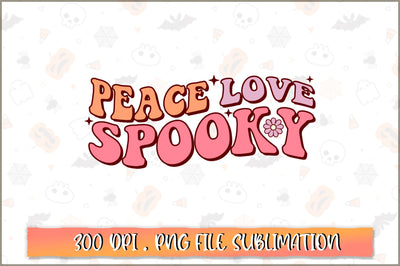 Peace love spooky PNG SVG Shetara Begum 