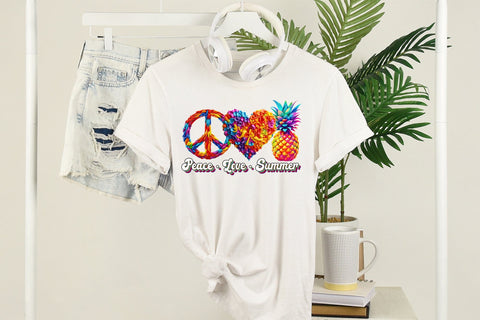 Peace Love Summer PNG Sublimation Design Sublimation CraftLabSVG 