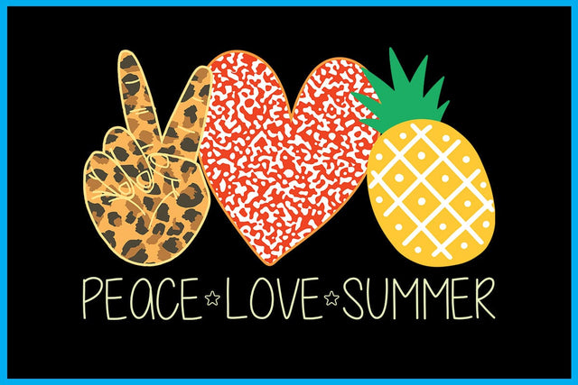 Peace Love Summer Sublimation PNG Printable Files Sublimation Creativedesigntee 