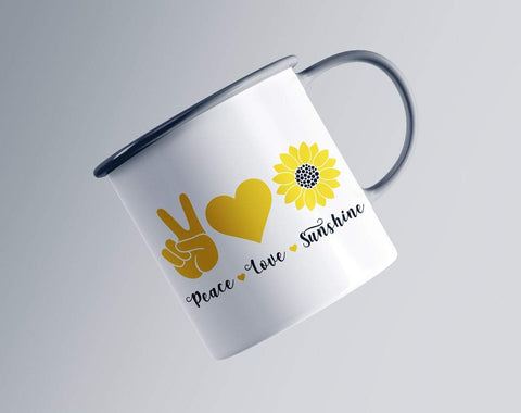 Peace Love Sunshine svg, sunflower svg, sunshine svg, summer svg, sun svg, you are my sunshine svg, sunflower clipart SVG CutLeafSvg 