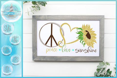 Peace Love Sunshine SVG SVG SVGcraze 