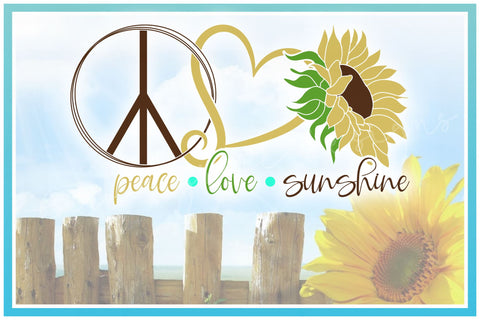 Peace Love Sunshine SVG SVG SVGcraze 