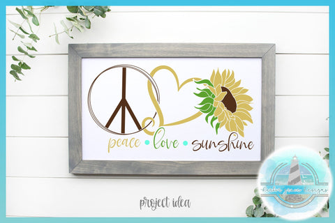 Peace Love Sunshine SVG SVG SVGcraze 