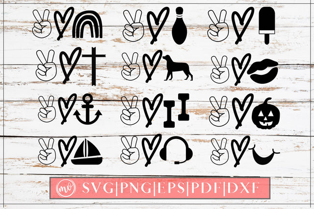Peace Love SVG Bundle - Vol 2 SVG MockupSvgVenue 