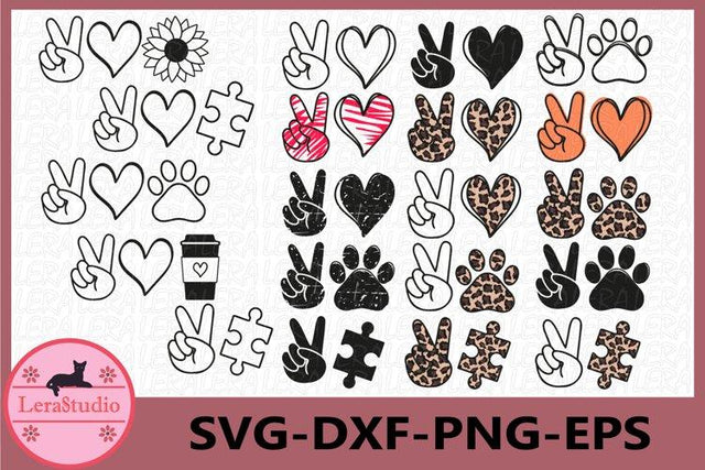 Peace Love SVG SVG Lerastudio 