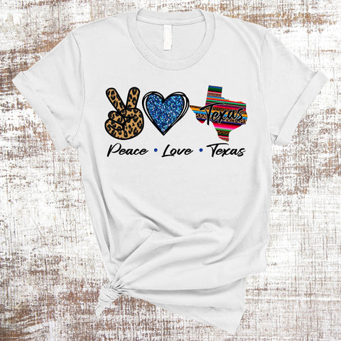 Peace Love Texas PNG JPG Sublimation Sweet Tees 