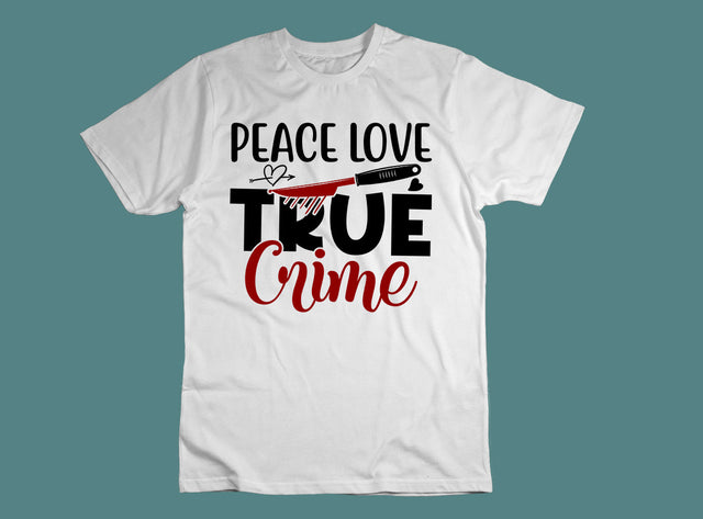 Peace love true crime SVG SVG CraftingStudio 