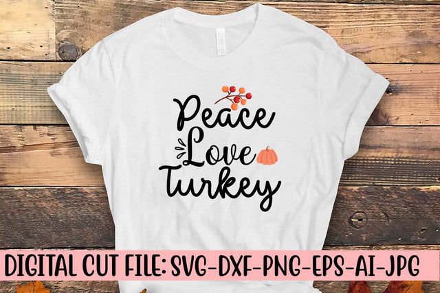 Peace Love Turkey SVG Design SVG Syaman 