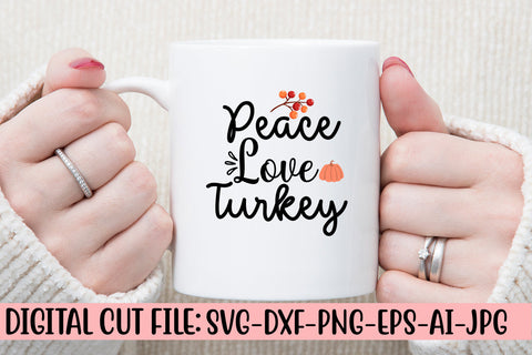 Peace Love Turkey SVG Design SVG Syaman 