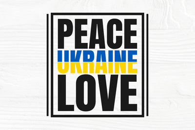 Peace Love Ukraine SVG cut file, Stand with Ukraine svg, png SVG TonisArtStudio 