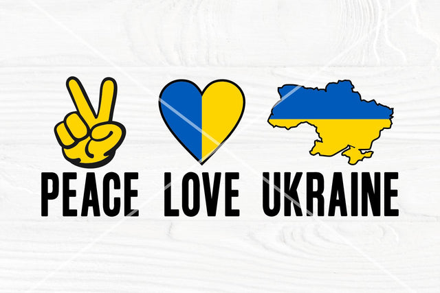 Peace Love Ukraine svg | Stand with Ukraine svg SVG TonisArtStudio 