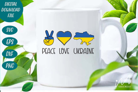 peace love Ukraine svg, Ukraine svg, Ukraine t shirt svg, SVG Isabella Machell 