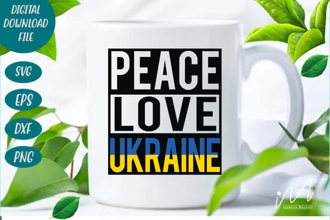 peace love Ukraine svg, Ukraine svg, Ukraine t shirt, Ukraine mug svg SVG Isabella Machell 