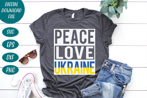 peace love Ukraine svg, Ukraine svg, Ukraine t shirt, Ukraine mug svg SVG Isabella Machell 