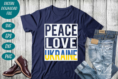 peace love Ukraine svg, Ukraine svg, Ukraine t shirt, Ukraine mug svg SVG Isabella Machell 