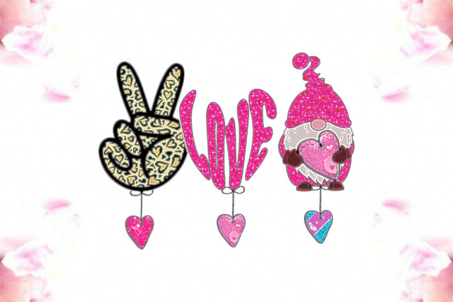 Peace Love Valentines Sublimation Sublimation Jagonath Roy 