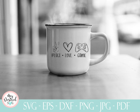Peace love video game svg, quarantine svg, video game shirt, joystick svg, Sublimation Designs, game controller, peace love svg, cricut svg SVG MyDesiredSVG 