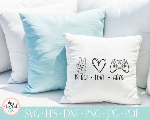 Peace love video game svg, quarantine svg, video game shirt, joystick svg, Sublimation Designs, game controller, peace love svg, cricut svg SVG MyDesiredSVG 