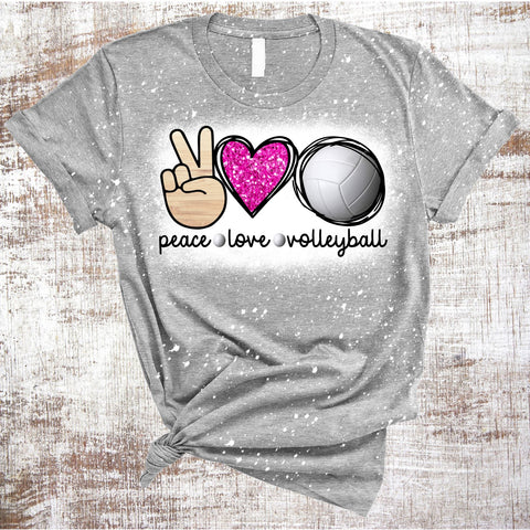 Peace Love Volleyball BUNDLE Sublimation Waterslide Sublimation Sweet Tees 