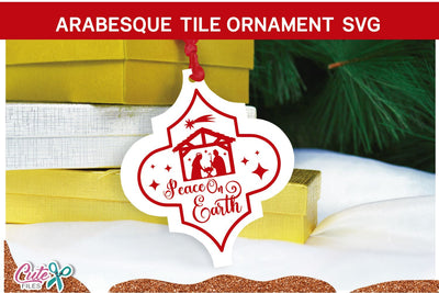 Peace On Earth Arabesque tile svg cut file SVG Cute files 