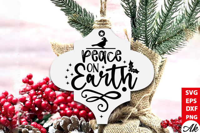 Peace on earth Cardinal Arabesque SVG akazaddesign 