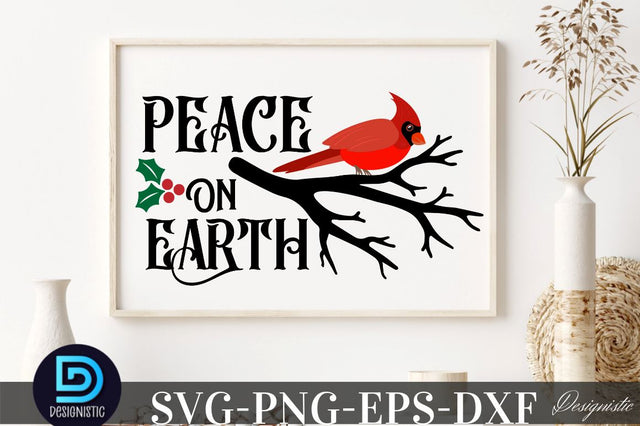 Peace on earth , Christmas SVG SVG DESIGNISTIC 