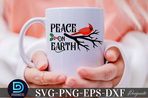 Peace on earth , Christmas SVG SVG DESIGNISTIC 