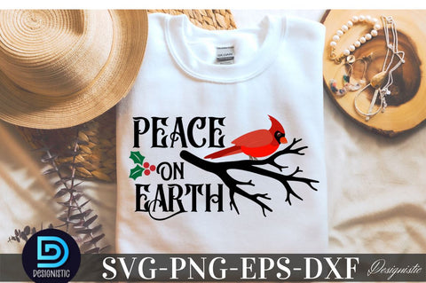 Peace on earth , Christmas SVG SVG DESIGNISTIC 