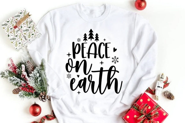 Peace on earth, Christmas SVG SVG FiveStarCrafting 