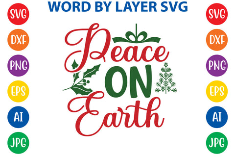 Peace On Earth, Christmas SVG SVG Rafiqul20606 