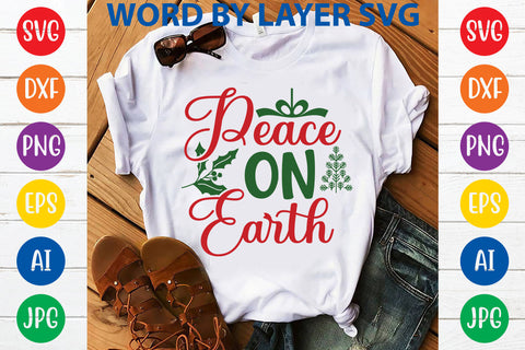 Peace On Earth, Christmas SVG SVG Rafiqul20606 