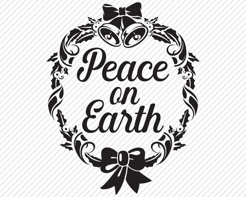 Peace On Earth | Christmas SVG SVG Texas Southern Cuts 