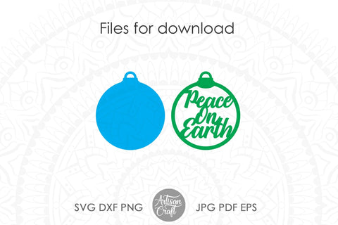 Peace on Earth ornament SVG SVG Artisan Craft SVG 