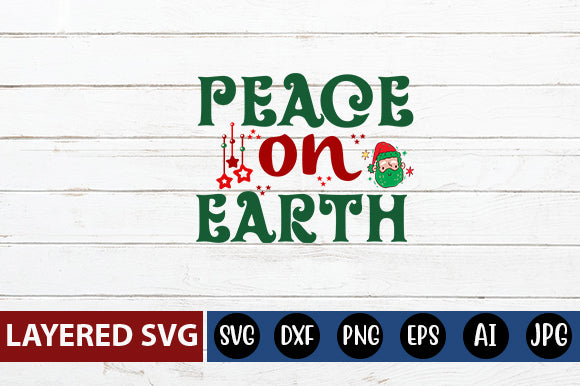 peace on earth SVG CUT FILE SVG Blessedprint 