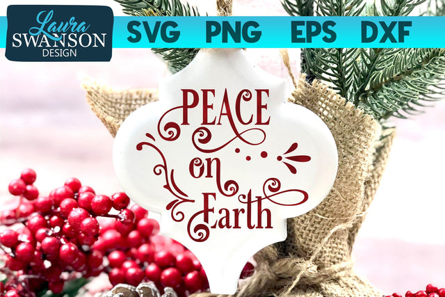 Peace on Earth SVG Cut File SVG Laura Swanson Design 