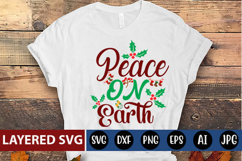 peace on earth SVG cute file SVG Blessedprint 