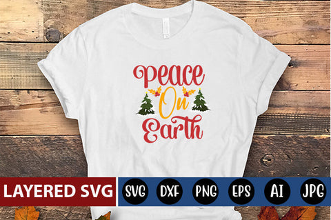 PEACE ON EARTH SVG CUTE FILE SVG Blessedprint 