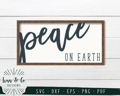 Peace on Earth SVG Files | Christmas | Holidays | Winter SVG (747973713) SVG Ivan & Co. Designs 