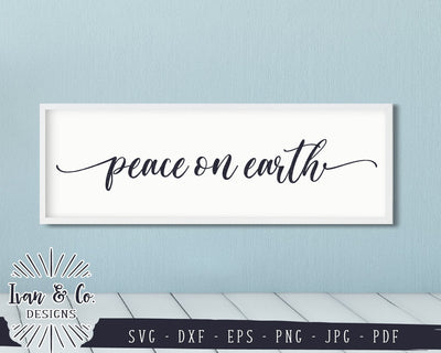 Peace on Earth SVG Files | Christmas | Holidays | Winter SVG (845926914) SVG Ivan & Co. Designs 