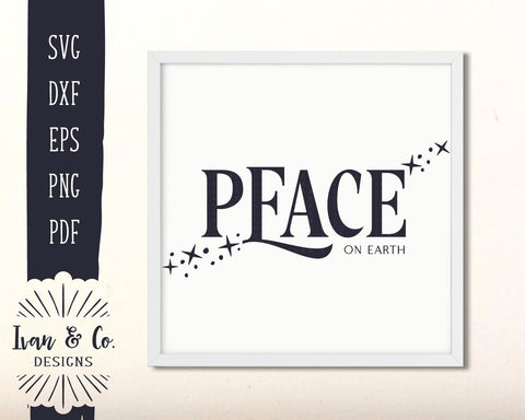 Peace on Earth SVG Files | Christmas | Holidays | Winter SVG (888945167) SVG Ivan & Co. Designs 