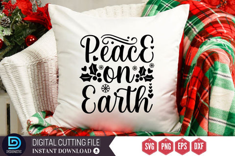 Peace on earth SVG, Peace on earth SVG DESIGNISTIC 