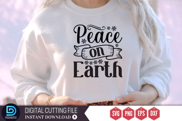 Peace on earth SVG, Peace on earth SVG DESIGNISTIC 