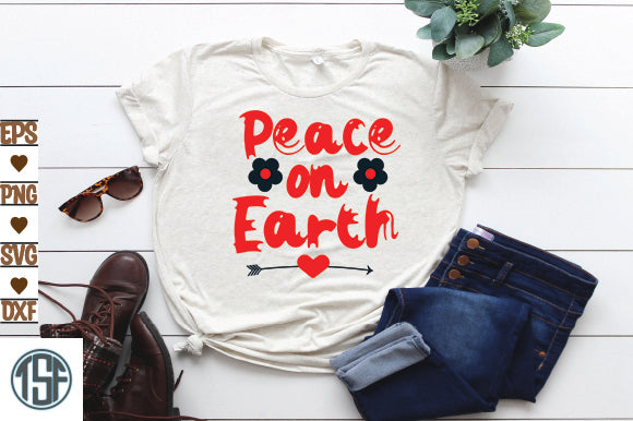 Peace on Earth SVG thesvgfactory 