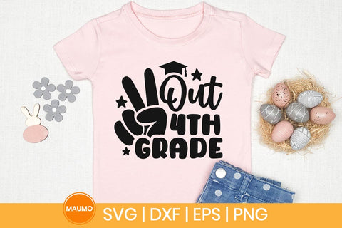 Peace out 4th grade, graduation svg quote SVG Maumo Designs 
