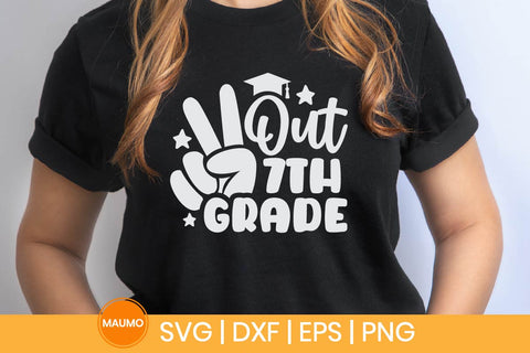 Peace out 7th grade, graduation svg quote SVG Maumo Designs 