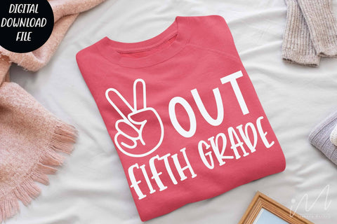 Peace out fifth grade svg, fifth grade teacher svg, SVG Isabella Machell 