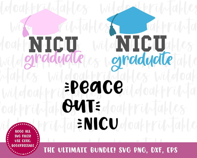 peace out nicu, nicu svg files, nicu svg bundle, nicu graduate svg files, nicu baby girl svgs, baby boy svgs, preemie svgs, NICU graduate SVG WildOakSVG 