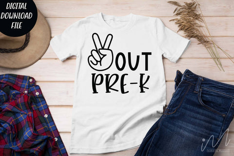 Peace out Pre-k svg, Pre k t shirt svg, SVG Isabella Machell 