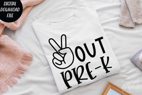 Peace out Pre-k svg, Pre k t shirt svg, SVG Isabella Machell 