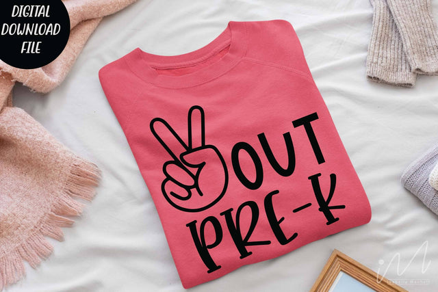 Peace out Pre-k svg, Pre k t shirt svg, SVG Isabella Machell 